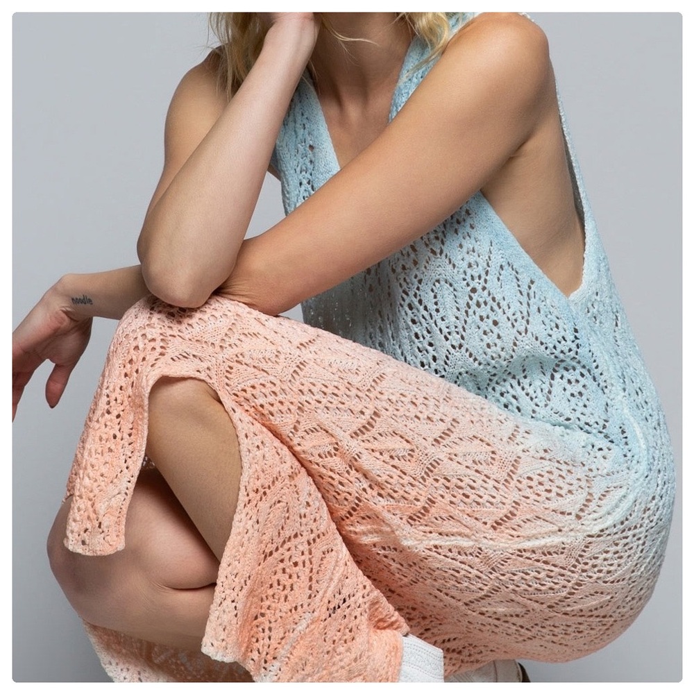 POL Hand Dyed Dreamsickle Crochet Dress - Picture 8 of 16
